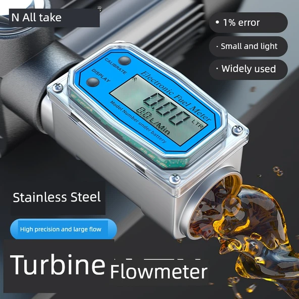 Dijital Türbin Debimetre - 6 Nokta Alüminyum Alaşımlı - 2