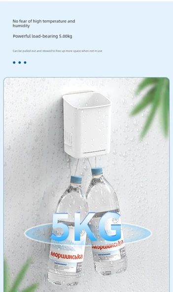 Deliksiz Banyo Tuvalet Saklama Kabı - Çok Fonksiyonlu Raf [4 Adet] - Drenaj Tepsisi Yok - 10