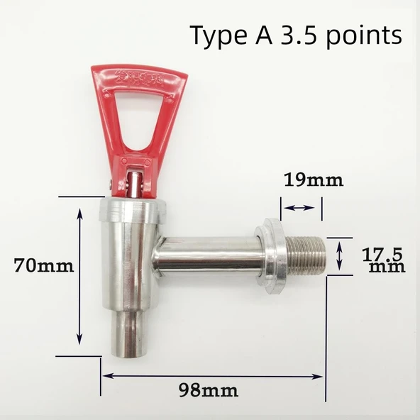Elektrikli Su Isıtıcı Musluk - Tip A 3.5 Noktalı (İnce Parlak Paslanmaz Çelik)