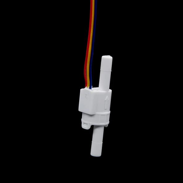 Su Akış Ölçer - Beyaz TM02 Büyük Delik 0.3-4L/Dak (2 Nokta) 2.5mm Giriş Çapı - 3