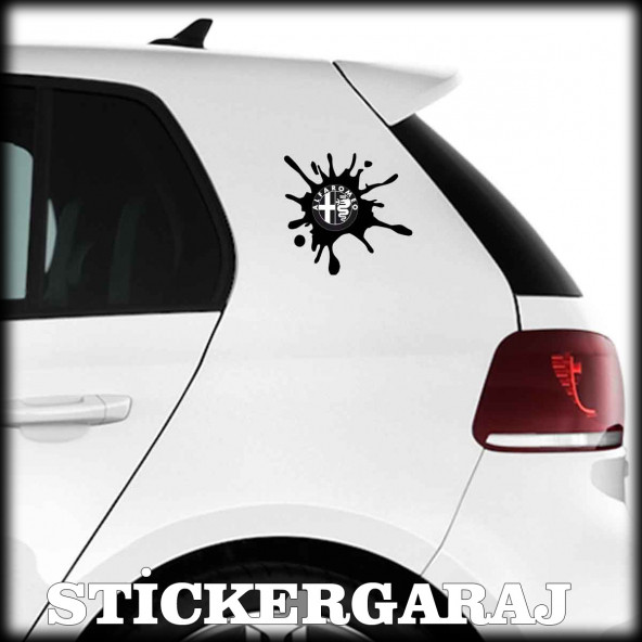 Alfa romeo uyumlu tuning leke 2 adet sticker ürün görseli
