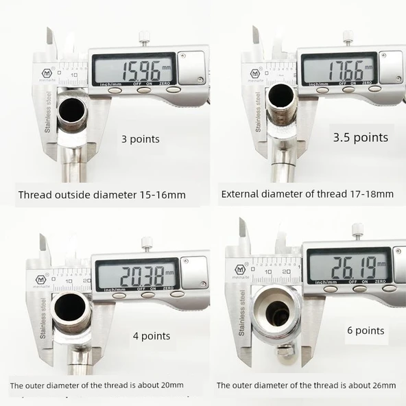 Elektrikli Su Isıtıcı Musluk - Tip a 3 Noktalı (Parlak Paslanmaz Çelik) - Resim 8