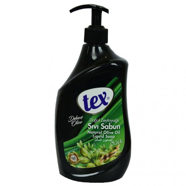 Tex Doğal Zeytinyağlı Sıvı Sabun Alkol ve Paraben İçermez 750ML