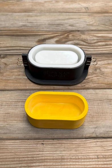 ELİPS Kasnaklı Silikon Kap Kalıbı - Resim 4