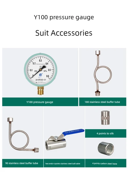 Y100 Basınç Ölçer - [0-1.6mpa] 16kg - Resim 3