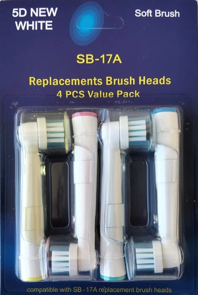 5D NEW WHITE Oral B Uyumlu Döner Başlık - 6