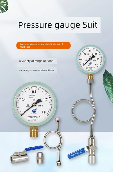 Y100 Basınç Ölçer - [0-1.6mpa] 16kg - Resim 8