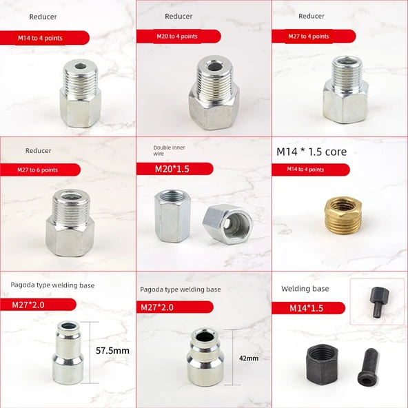 Basınç Ölçer Kaynak Tabanı - Çift İpek [Çift İç İpek] - Resim 5