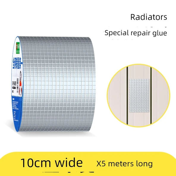 Kalınlaştırılmış Kare Alüminyum Isıtma Borusu Tamir Bandı - 10cm x 5 Metre