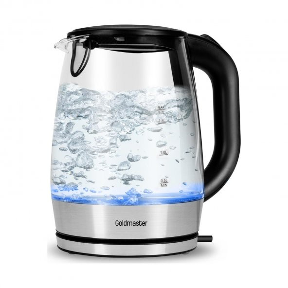 GOLDMASTER GM-7387 GÖKSU CAM HAZNELİ IŞIKLI SU ISITICISI