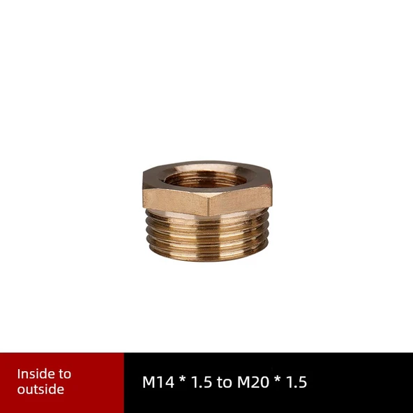 Basınç Ölçer Bakır Adaptör - M14 * 1.5 - M20 * 1.5