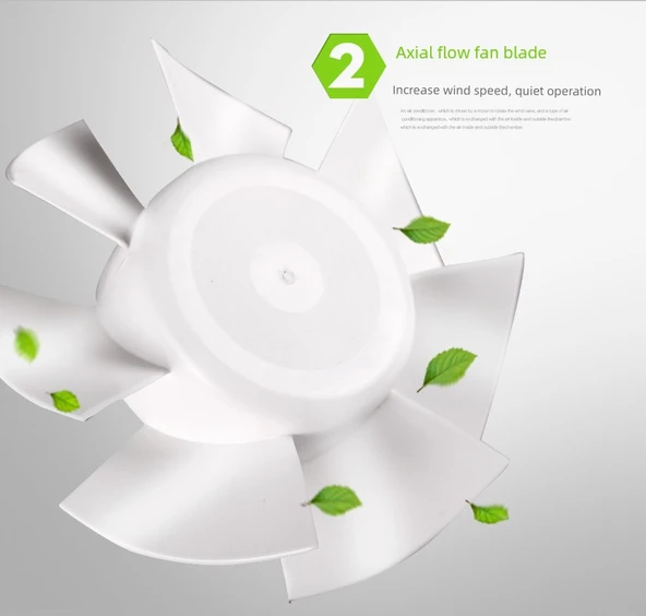 SLIM6 Banyo Havalandırma Fanı - 152mm Açıklık - 10