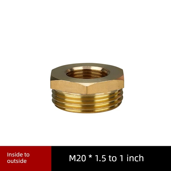 Basınç Ölçer Bakır Adaptör - M20 * 1.5 - 1 inç