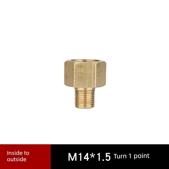 Basınç Ölçer Bakır Adaptör - M14 * 1.5 - 1 Nokta