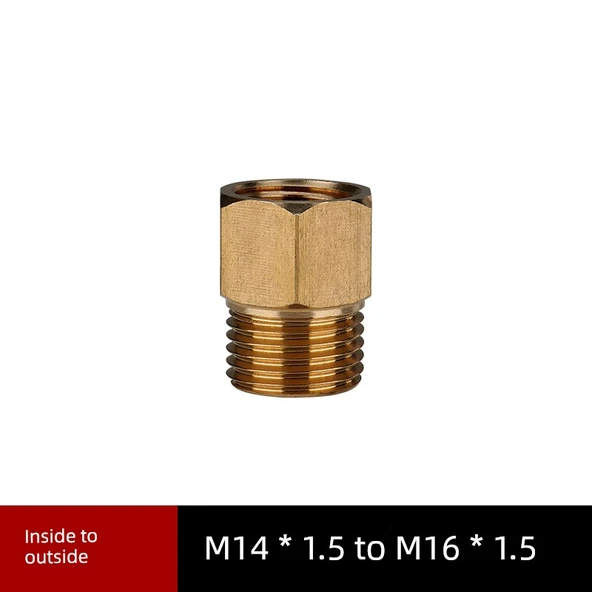 Basınç Ölçer Bakır Adaptör - M14 * 1.5 - M16 * 1.5