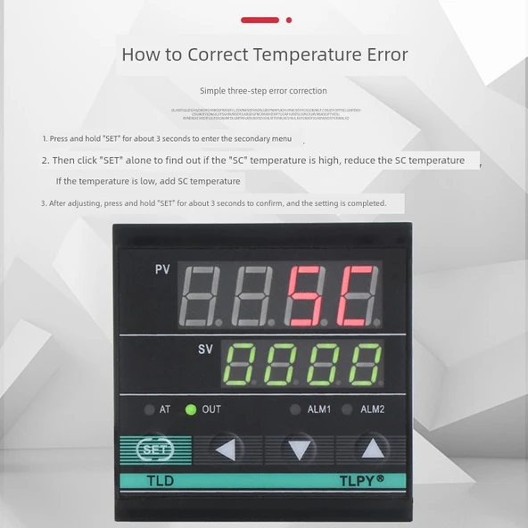 Dijital Akıllı Sıcaklık Kontrol Cihazı 96x96 Röle Çıkışlı Ayarlanabilir - 2