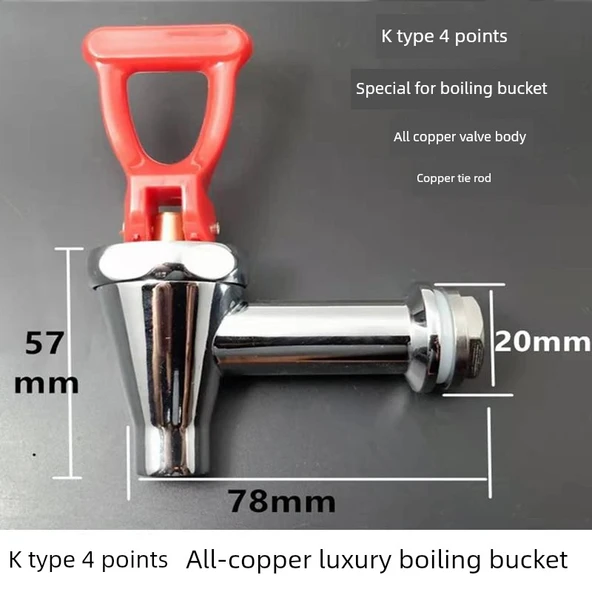 Elektrikli Su Kazanı Musluğu - Tip K 4 Nokta (Lüks Kaynatma Kovası İçin)