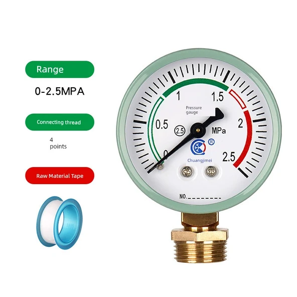 Sıvılaştırılmış Gaz Tüpü Basınç Ölçer - 0-2.5MPa / 4 Nokta Diş