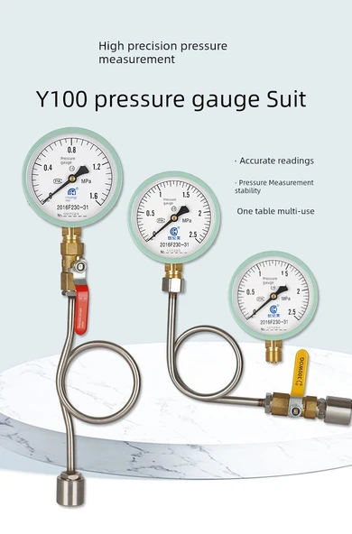 Y100 Basınç Ölçer - 0-1.6mpa [16kg] - 7