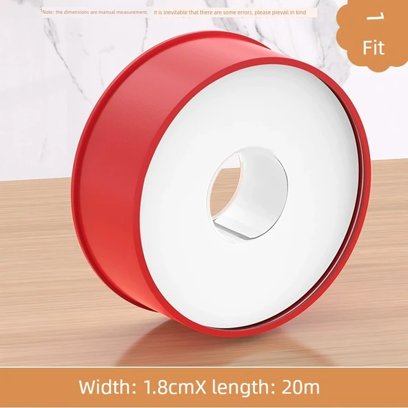 Teflon Bant - 9g Kırmızı, 1.8cm Genişlik x 20m [1 Adet]