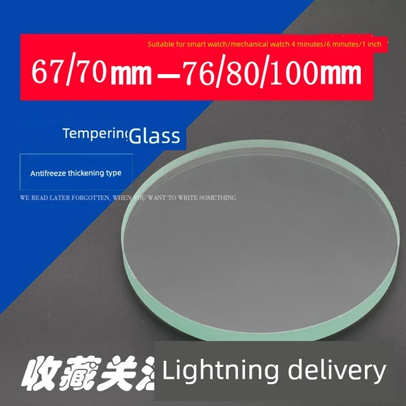 Su Sayacı Temperli Cam Antifriz Kapak Lensi - Akıllı Saat 70mm 10 Adet - 5