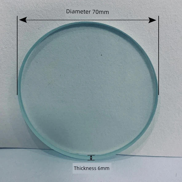 Su Sayacı Temperli Cam Antifriz Kapak Lensi - Akıllı Saat 70mm 10 Adet