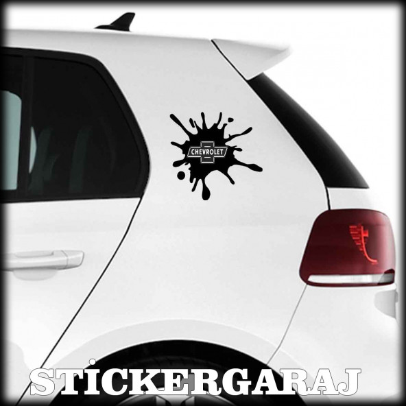 chevrolet uyumlu tuning leke 2 adet sticker