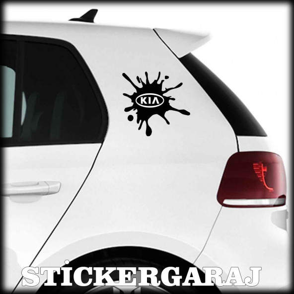 kia uyumlu tuning leke 2 adet sticker - Araba motosiklet kask buzdolabı cam otomobil atv laptop tablet duvar stickerı ürün görseli