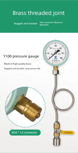 Y100 Basınç Ölçer - 0-0.6mpa [6kg] - 10