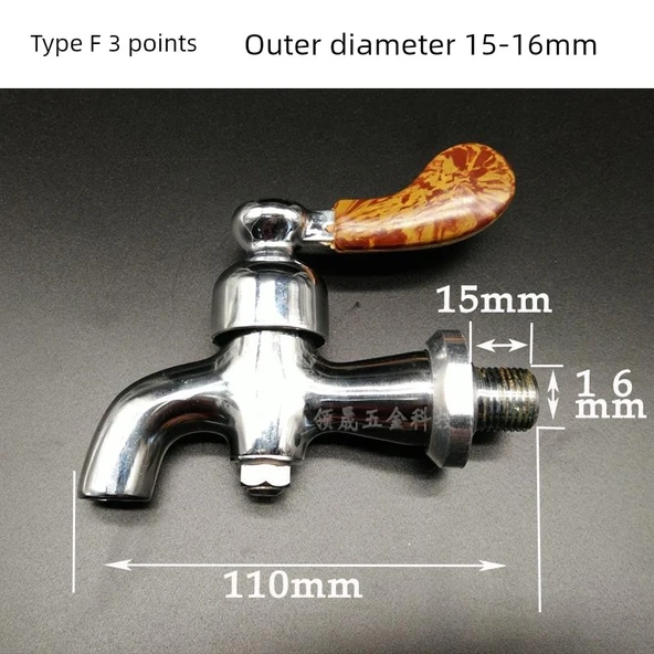 Elektrikli Su Isıtıcı Musluk - F Tipi 3 Nokta (15-16mm Dış Çap)