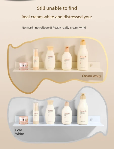 Deliksiz Alüminyum Banyo Rafı - Siyah 30cm - 8