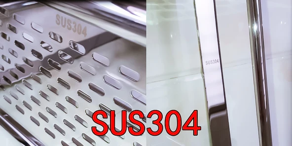 304 Paslanmaz Çelik Banyo Havlu Rafı - 2 Katlı 35cm - 11