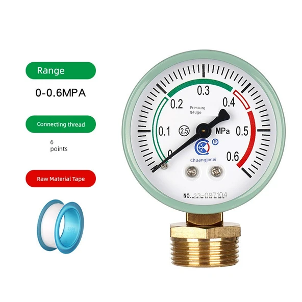 Sıvılaştırılmış Gaz Tüpü Basınç Ölçer - 0-0.6MPa / 6 Nokta Diş