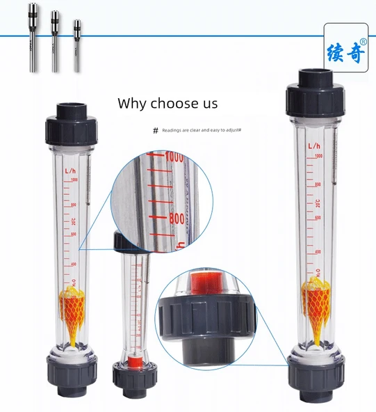 Plastik Boru Tipi Sıvı Su Akış Ölçer - DN32 - 0.4-4 m³/h - 10