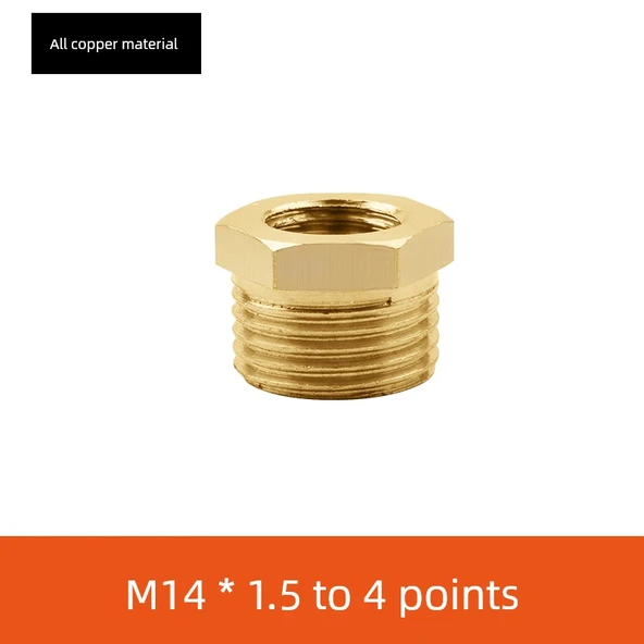Basınç Ölçer Ara Adaptörü - İçten M14 x 1.5 - Dıştan 4 Nokta