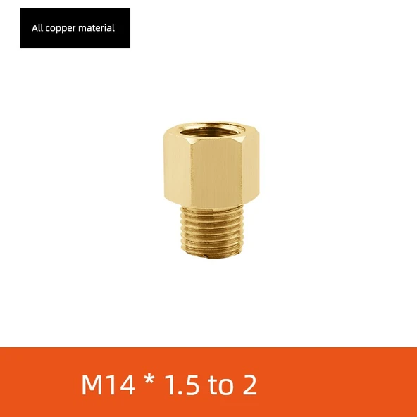 Basınç Ölçer Ara Adaptörü - İçten M14 x 1.5 - Dıştan 2 Nokta