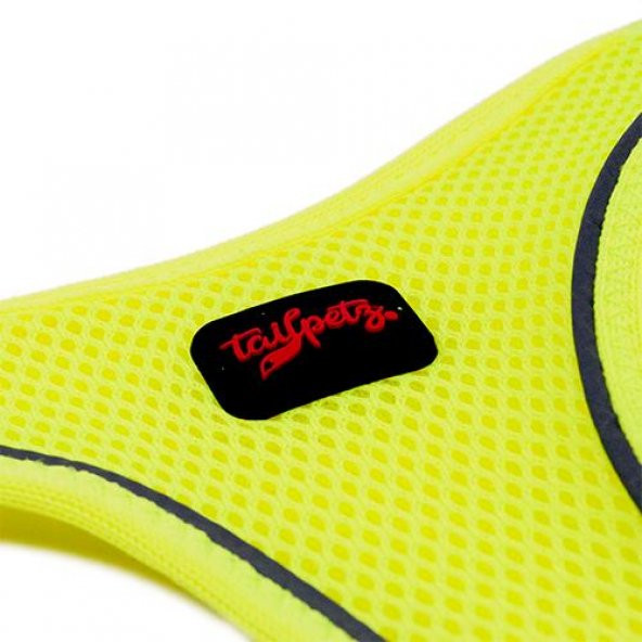 Tailpetz Air Mesh Harness Göğüs Tasması Neon Yeşil 2XSmall - 5