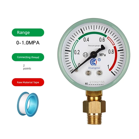 Sıvılaştırılmış Gaz Tüpü Basınç Ölçer - 0-1.0MPa / 2 Nokta Diş