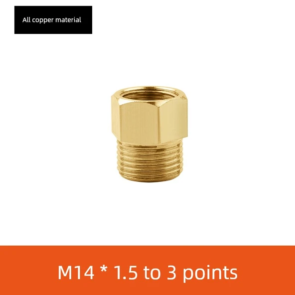 Basınç Ölçer Ara Adaptörü - İçten M14 x 1.5 - Dıştan 3 Nokta