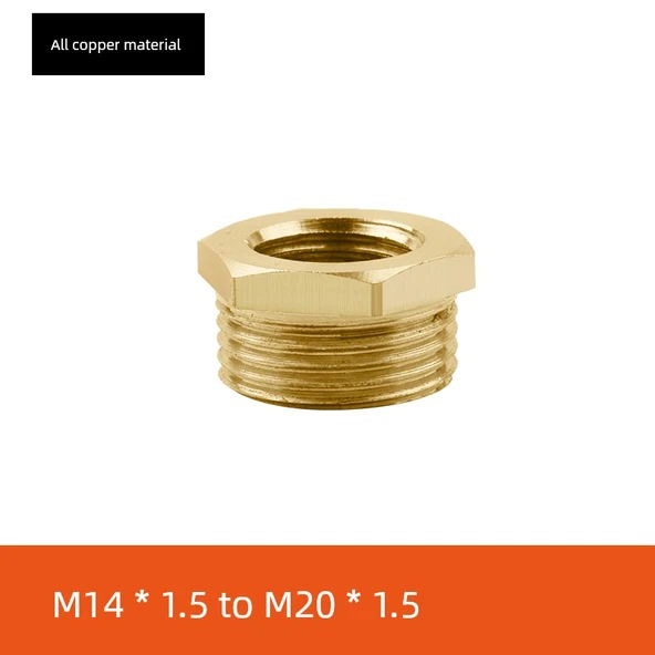 Basınç Ölçer Ara Adaptörü - İçten M14 x 1.5 - Dıştan M20 x 1.5