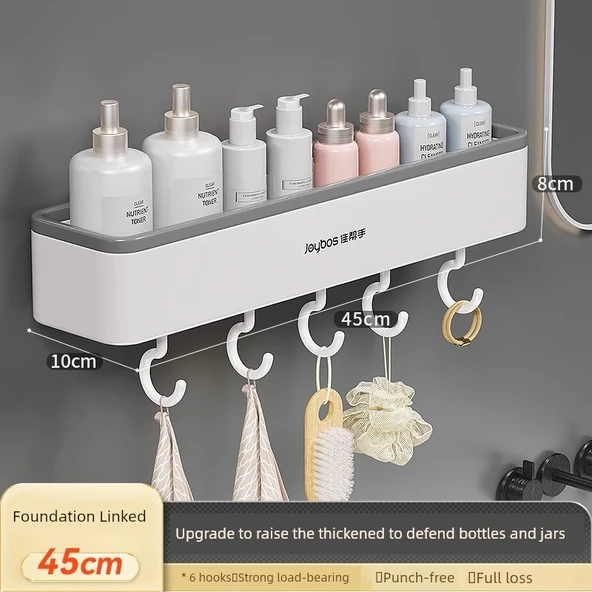 Banyo Rafı - 6 Kancalı Model