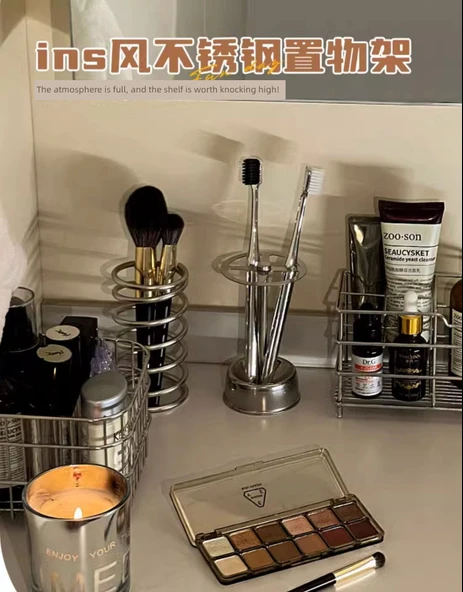 Paslanmaz Çelik Banyo Düzenleyici - Saklama Rafı - 7