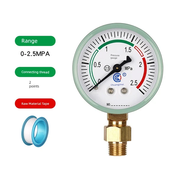 Sıvılaştırılmış Gaz Tüpü Basınç Ölçer - 0-2.5MPa / 2 Nokta Diş