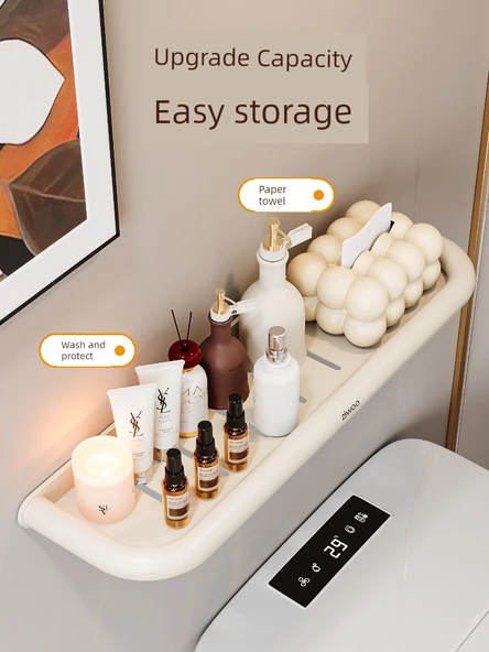 Deliksiz Banyo Rafı - Çift Katlı 60cm - 3