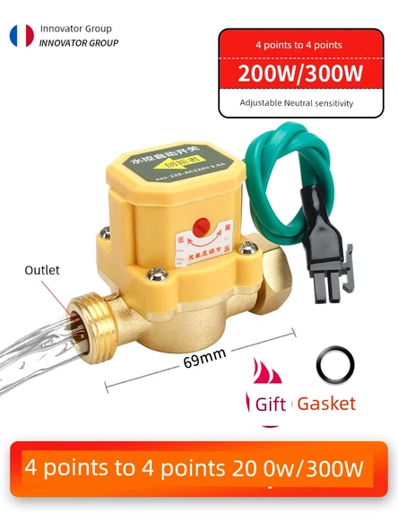 Su Akış Sensörü - 4 Dakika - 4 Dakika 200W-300W Ayarlanabilir