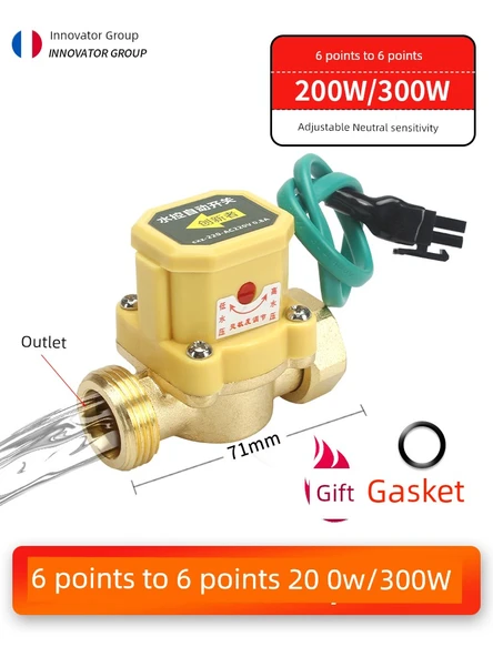 Su Akış Sensörü - 6 Dakika - 6 Dakika 200W-300W Ayarlanabilir