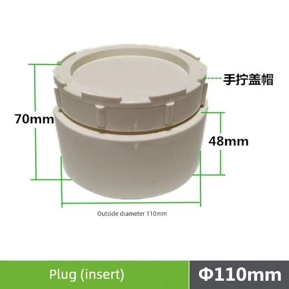 PVC Zemin Süzgeci Su Geçirmez Kumaş - 110mm Kapak