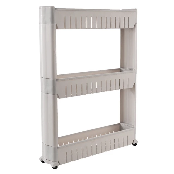 Mutfak Banyo Kapı Arkası Rafı - 3 Katlı - Beyaz (54x12x71cm) - 6