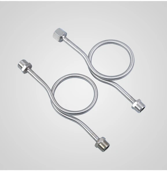 M20x1.5 Basınç Ölçer Tampon Tüpü - Çift Dış Diş 1/2 - 6