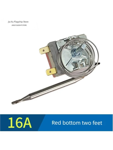Elektrikli Izgara Termostatı 50-400 ℃ 250V 16A, 2 Pinli Fiş Kablo, Kırmızı Alt - Resim 2